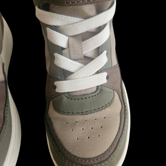 H&M Green and Brown Sneakers Sporty Casual Design - Picture 3 of 6